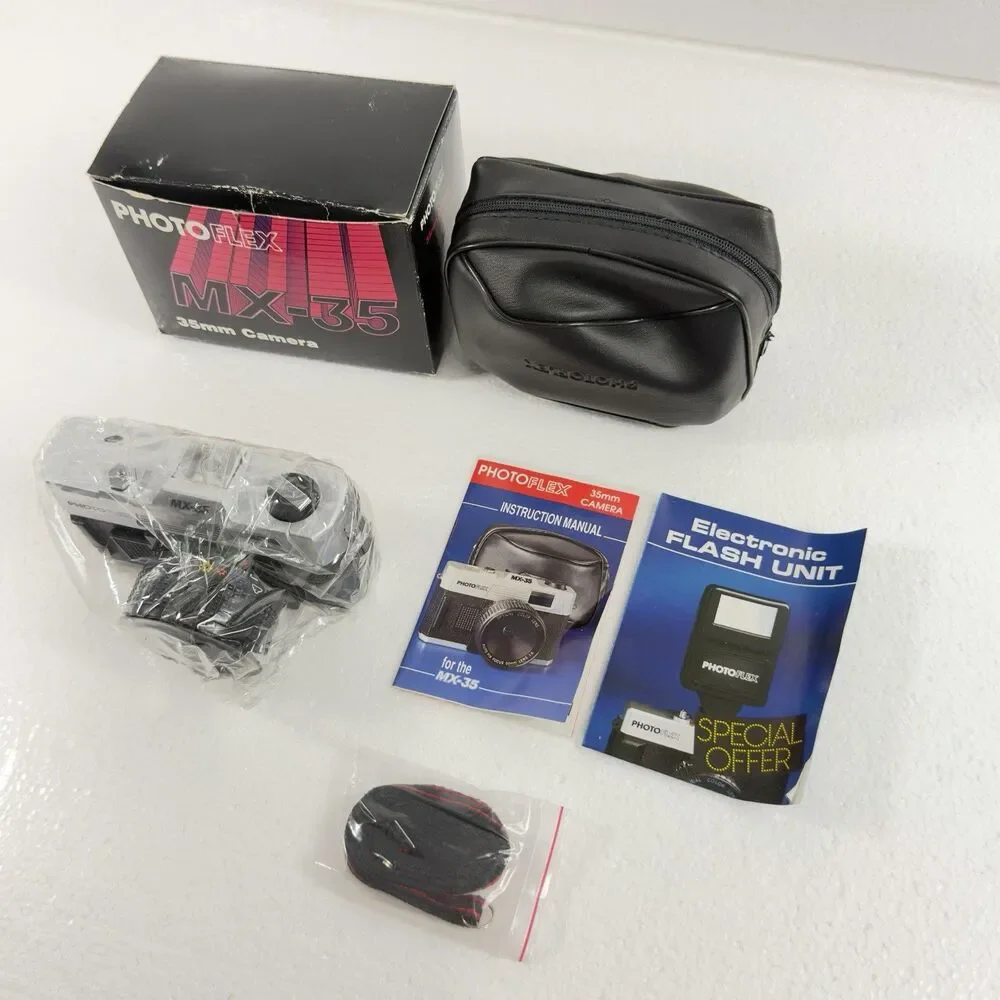 Vintage Capital MX-35 35mm Film Camera 50 mm Lens W/Carry Strap Case Box NEW